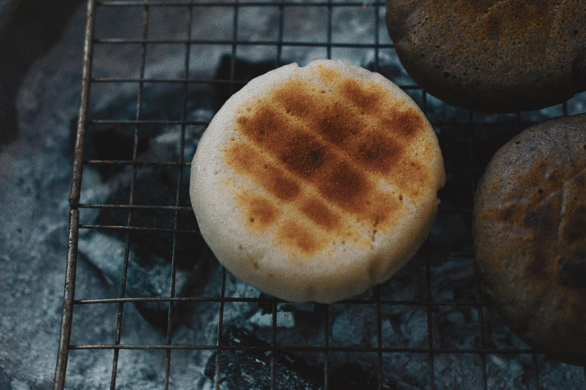Buckwheat pancakes, a specialty food made during the buckwheat flower season in Ha Giang